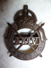The 24th Lancers WW2 Officer's Bronze Cap Badge 